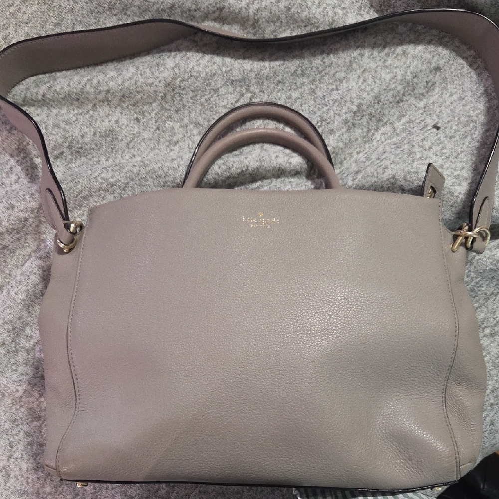 Kate Spade Gray Satchel with Sleek Design